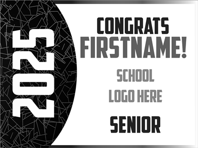 Customizable Student Sign (Name and School Colors)